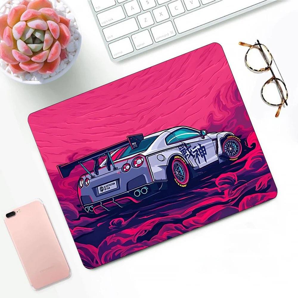 Racer's Edition Small Mousepads - car - artistry