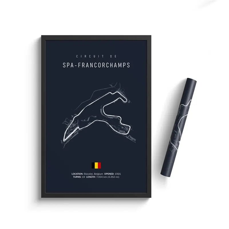 Racetracks Poster - car - artistry