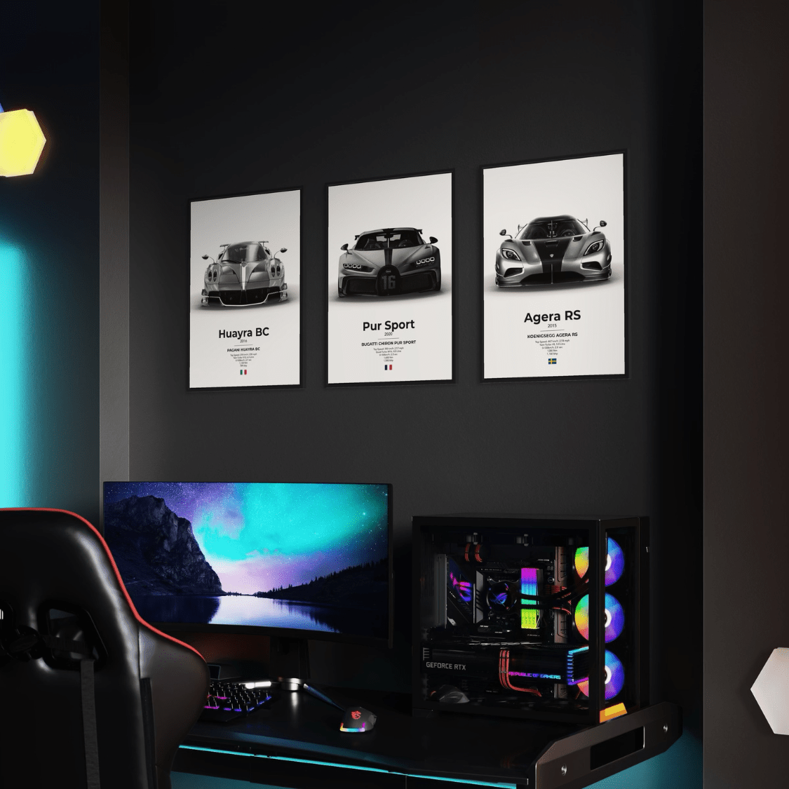 Toyota GR Supra Liberty Walk (A90) Poster - car - artistry