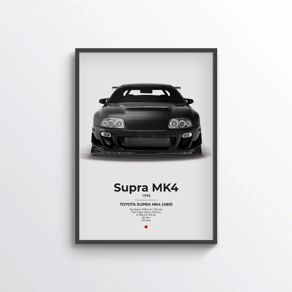 Toyota Supra Mk4 Poster - car - artistry
