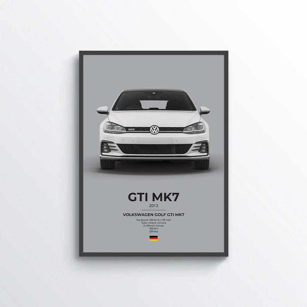 VW Golf GTI Mk7 Poster - car - artistry