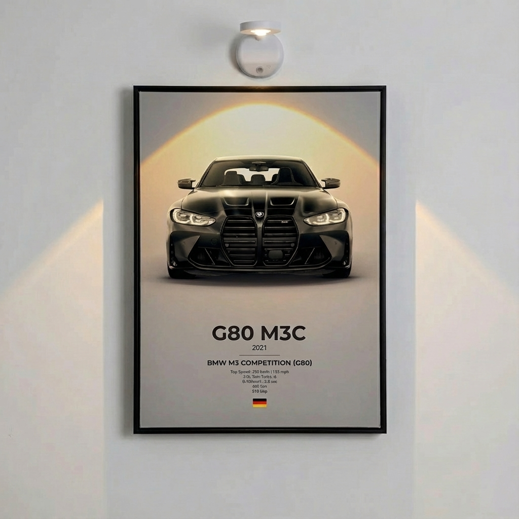 BMW M3 Competition (G80) Poster