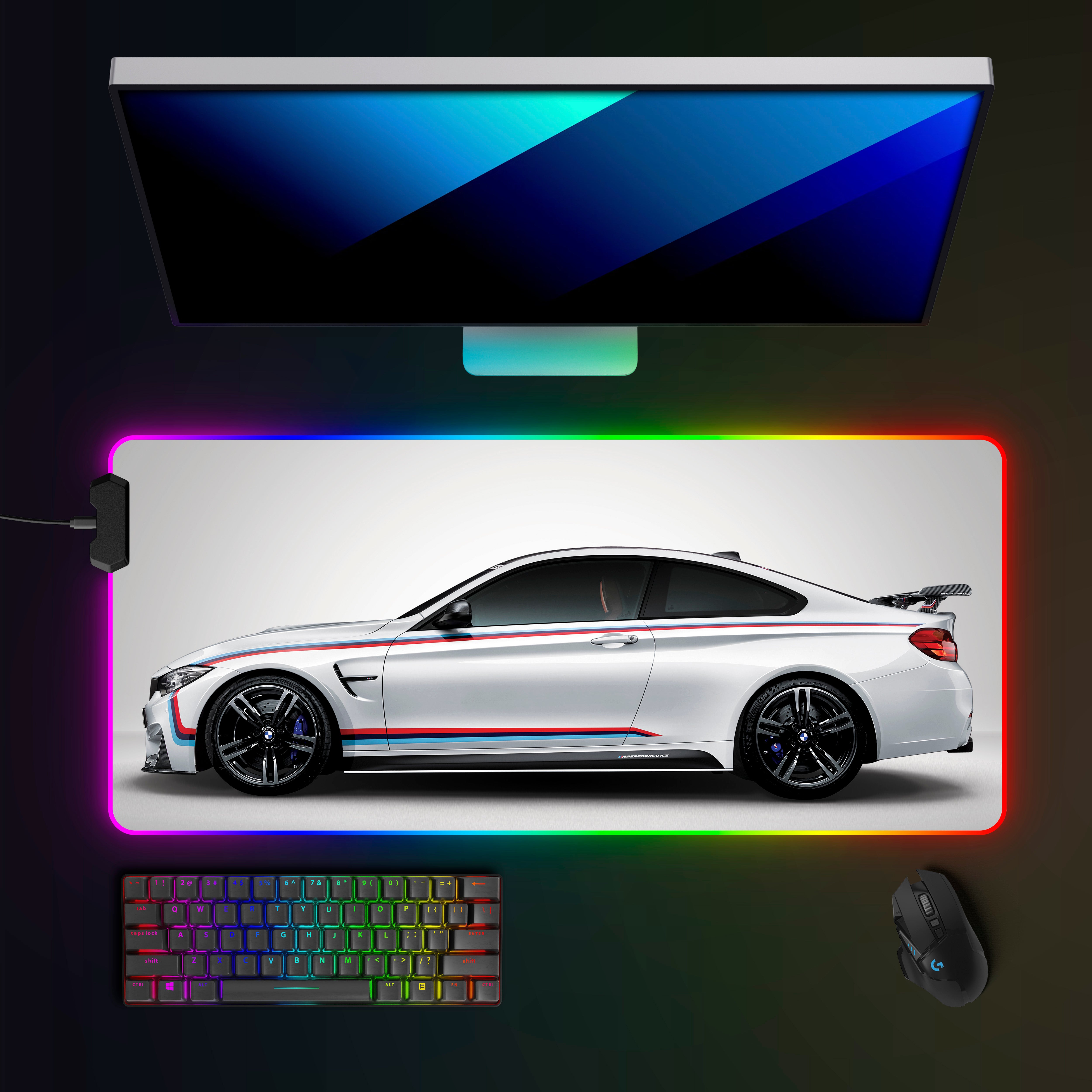 BMW M4 (F82) RGB Mousepad