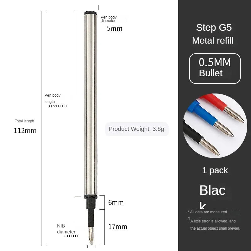 5x Metal Ballpoint Pen Refills