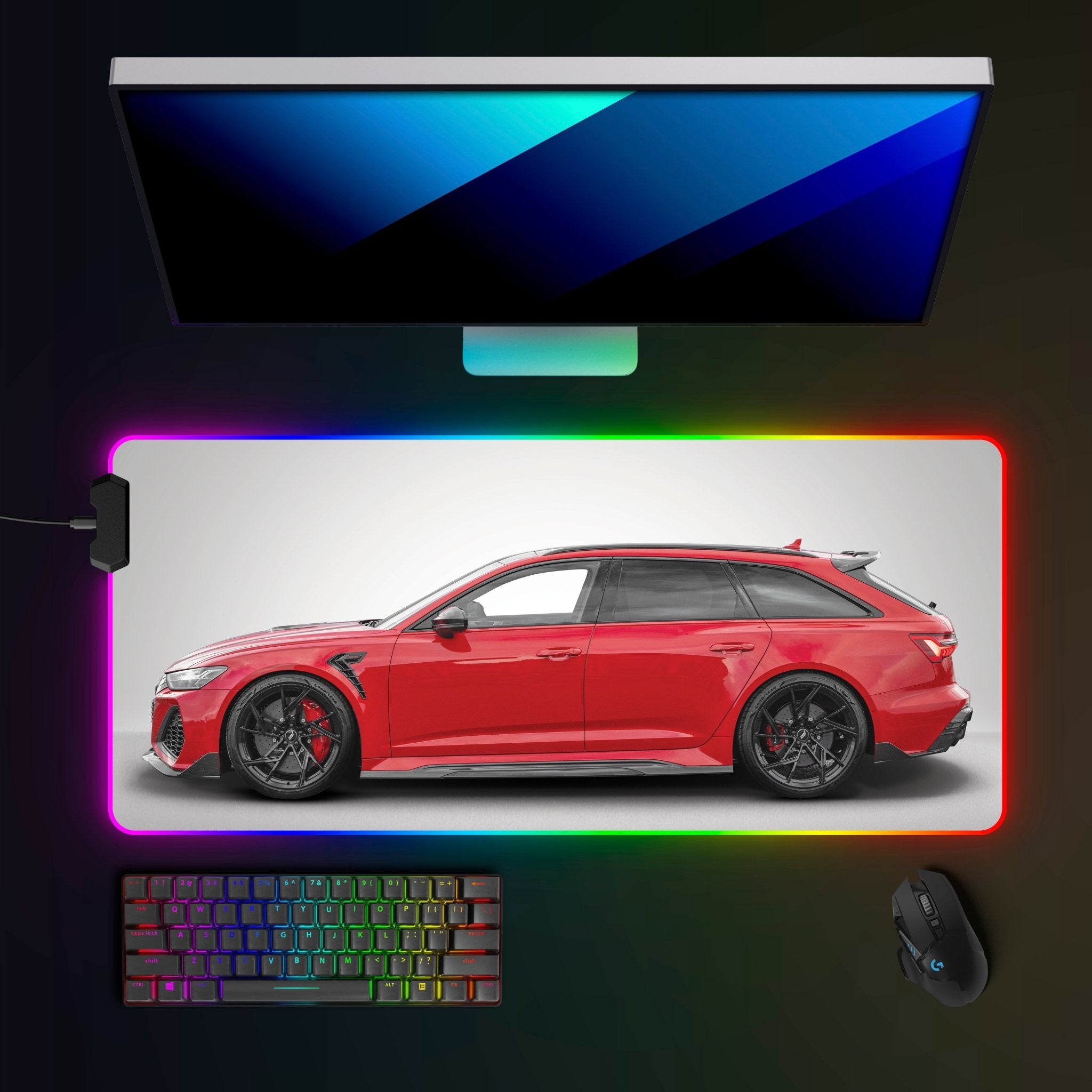 ABT Audi RS6 - R (C8) RGB Mousepad - car - artistry