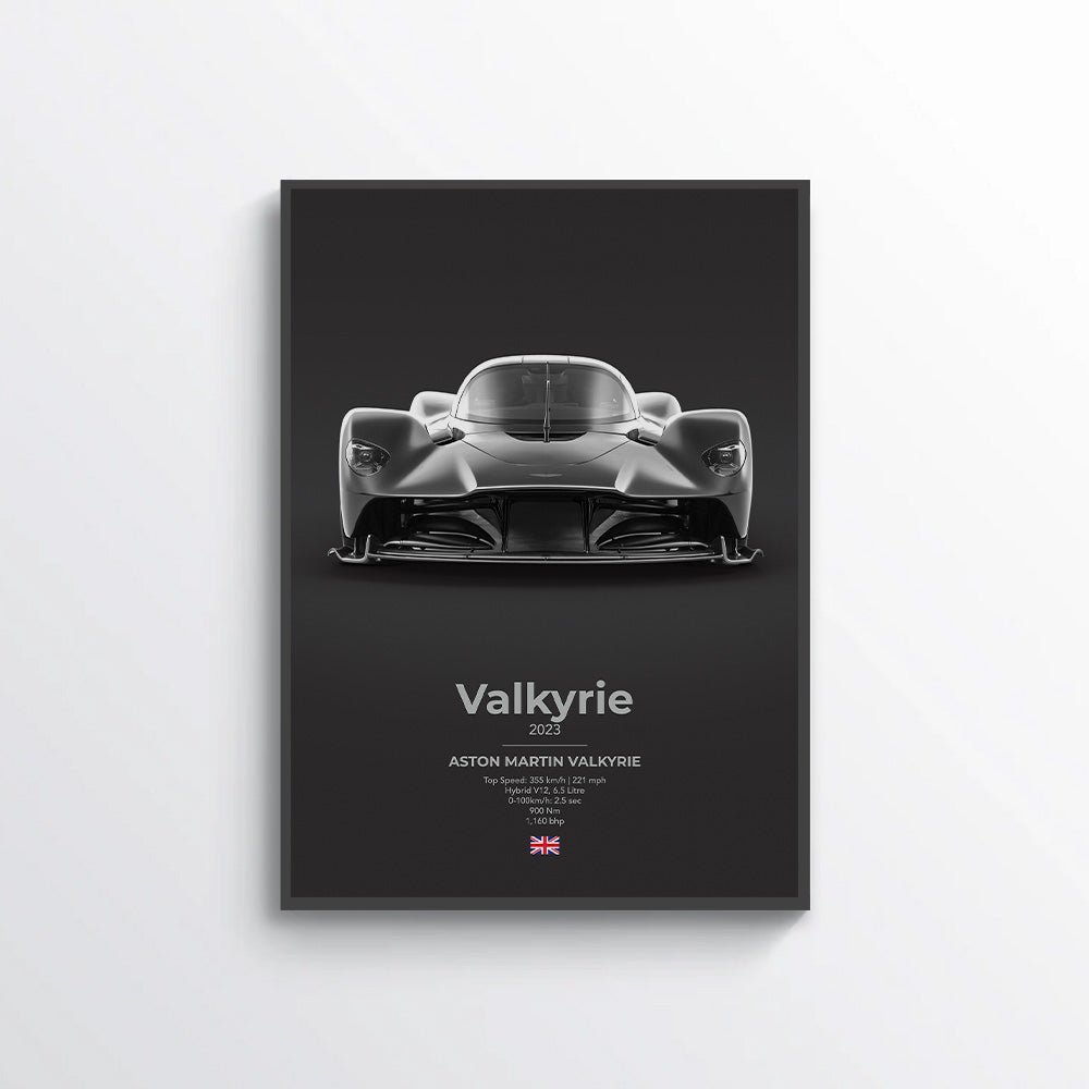 Aston Martin Valkyrie Poster - car - artistry