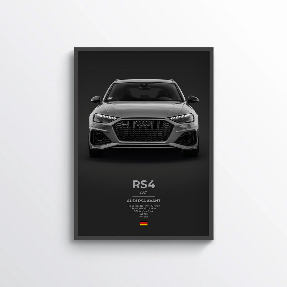 Audi RS4 Avant Poster - car - artistry