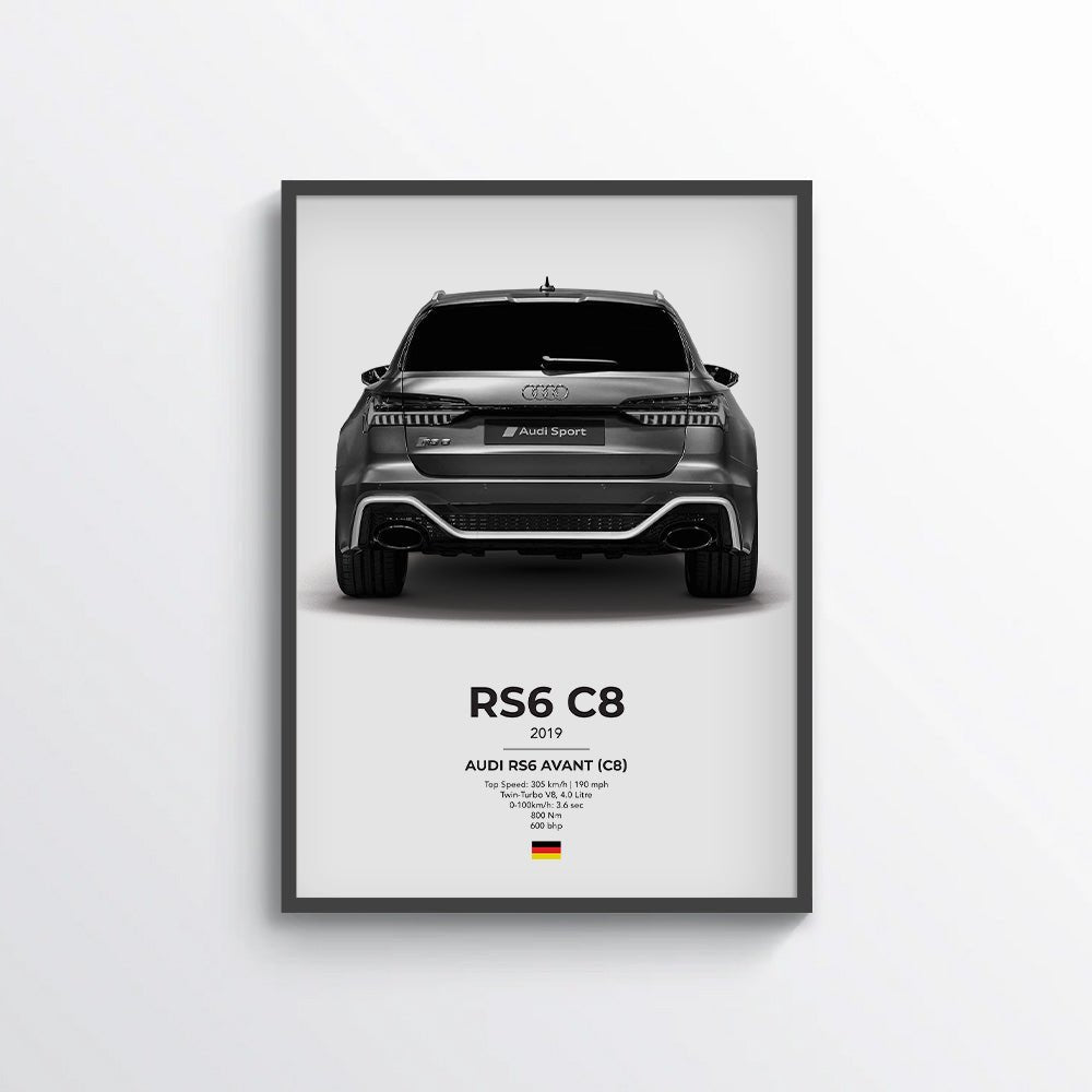 Audi RS6 Avant (C8) Poster - car - artistry