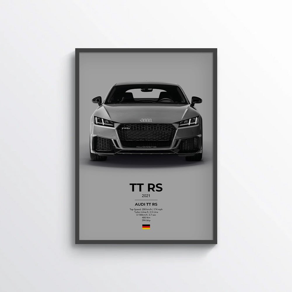 Audi TT RS Poster - car - artistry