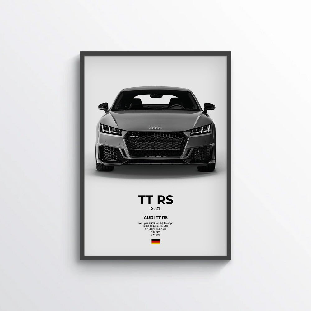 Audi TT RS Poster - car - artistry