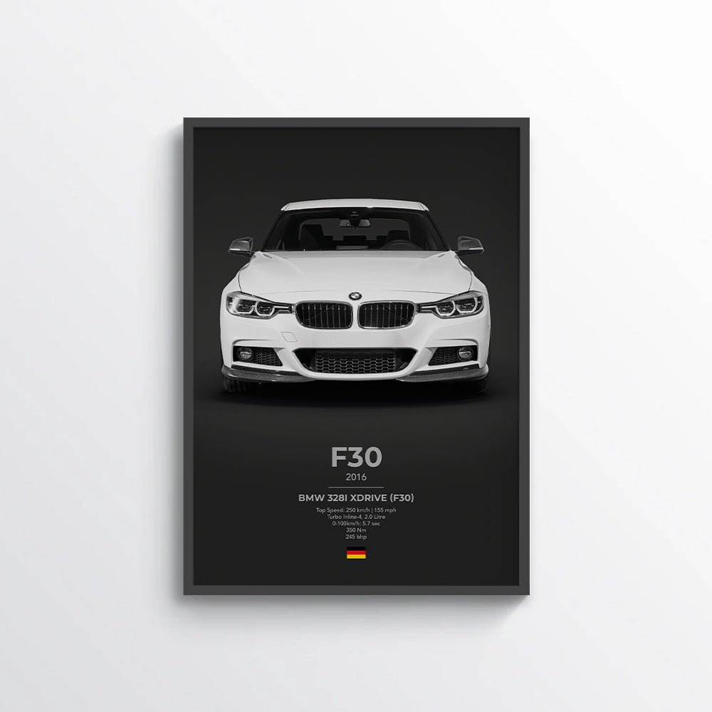 BMW 328i XDRIVE (F30) Poster - car - artistry
