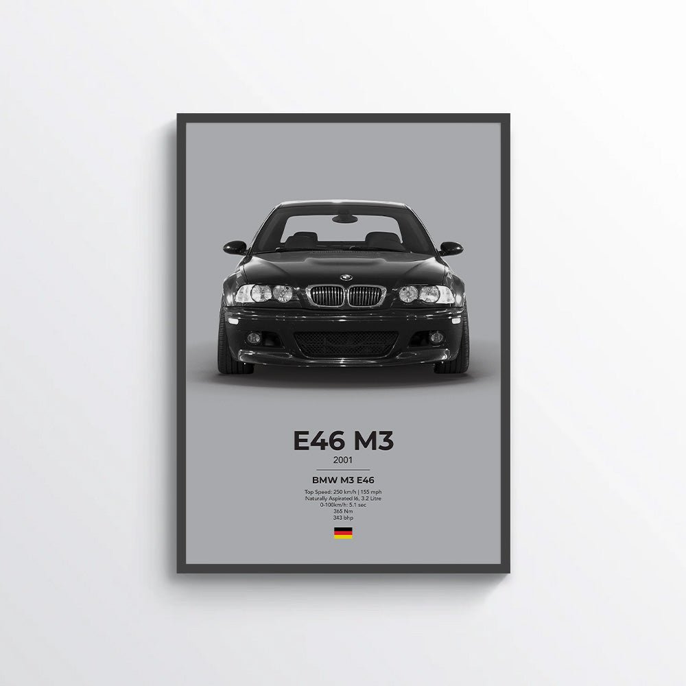 BMW E46 M3 Poster - car - artistry