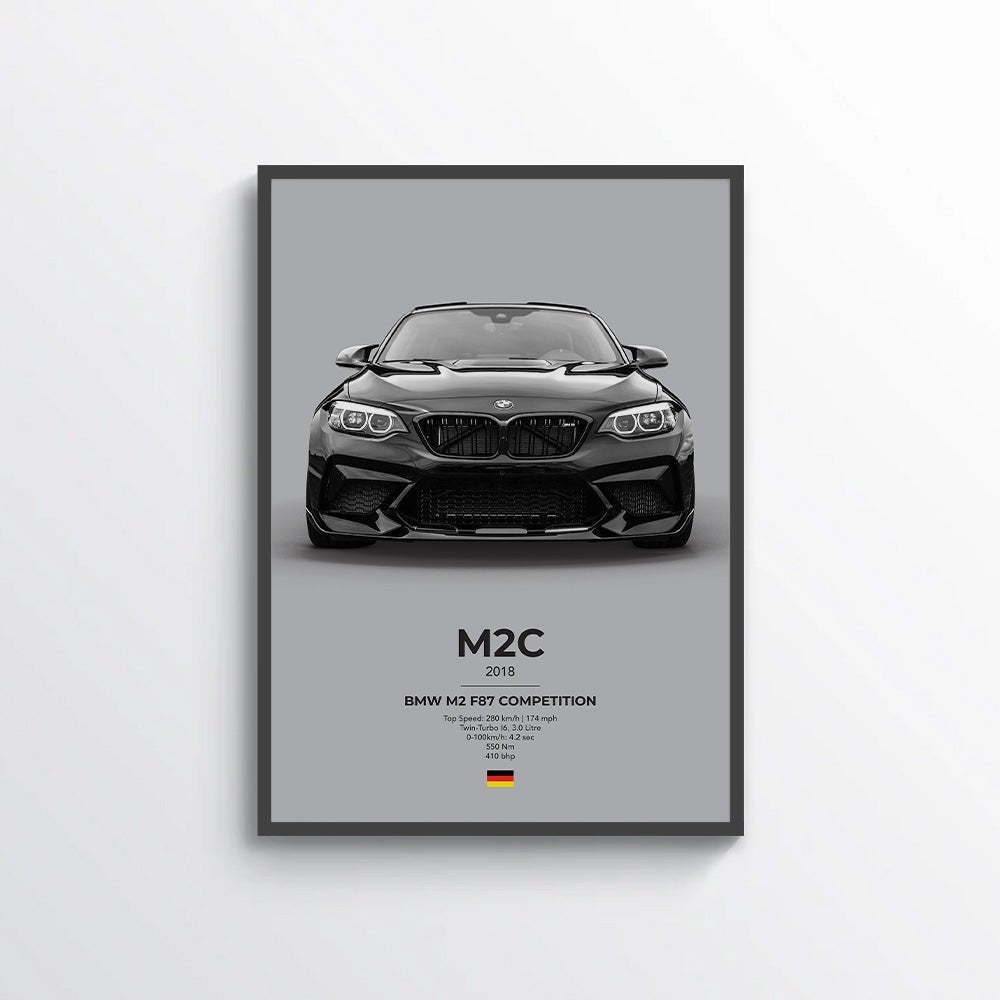 BMW M2 Competition (F87) Poster - car - artistry