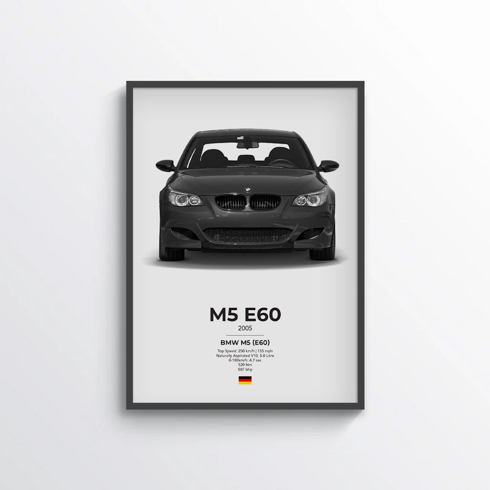BMW M5 E60 Poster - car - artistry