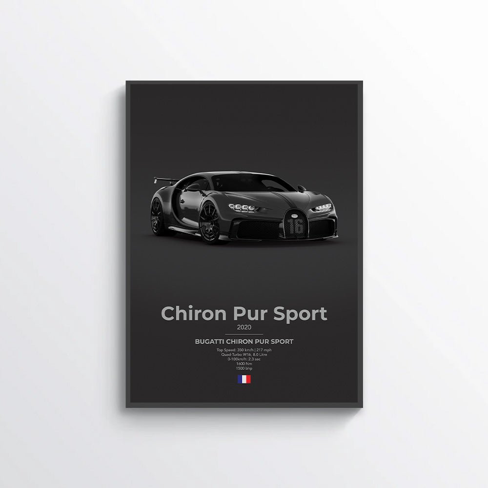 Bugatti Chiron Pur Sport Poster - car - artistry