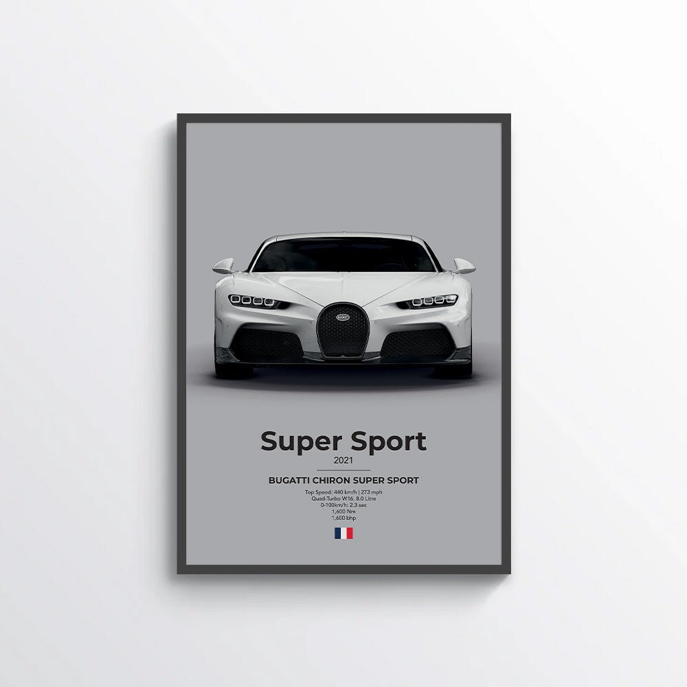 Bugatti Chiron Super Sport Poster - car - artistry
