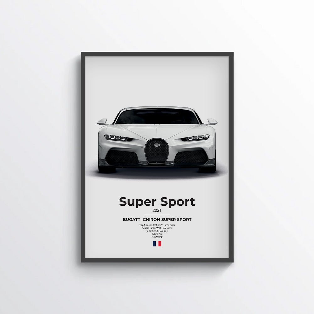 Bugatti Chiron Super Sport Poster - car - artistry