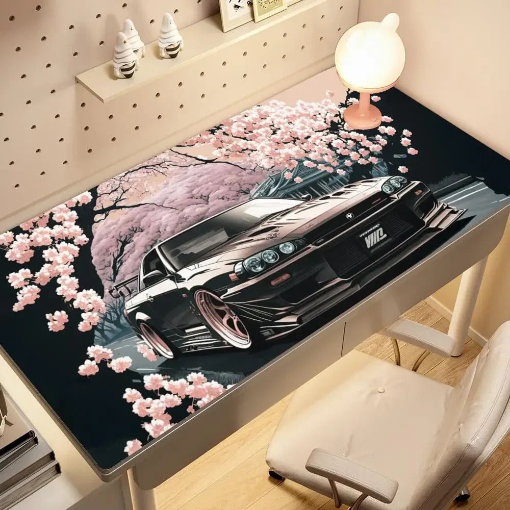Cherry Blossom Streets Mousepads - car - artistry