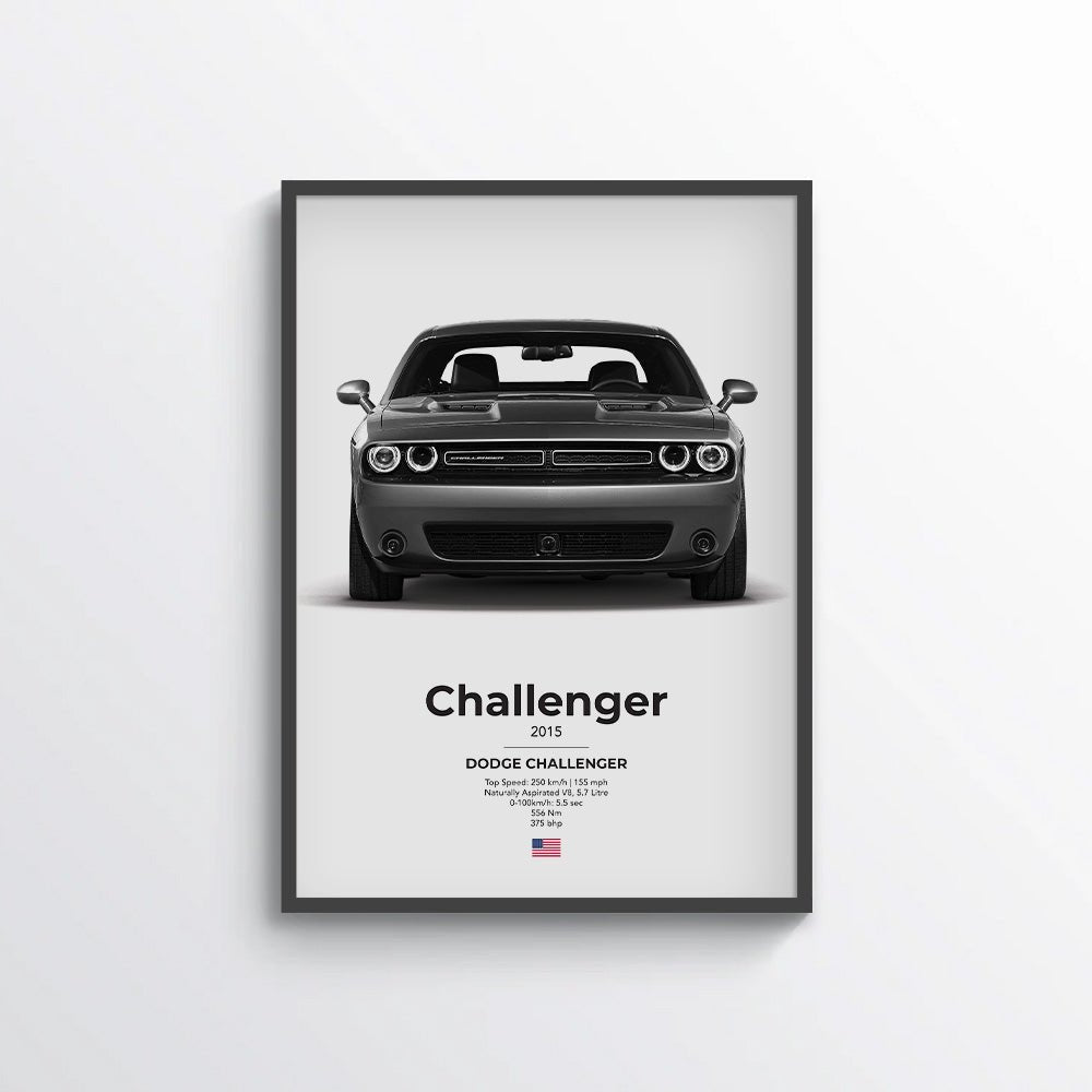 Dodge Challenger Poster - car - artistry
