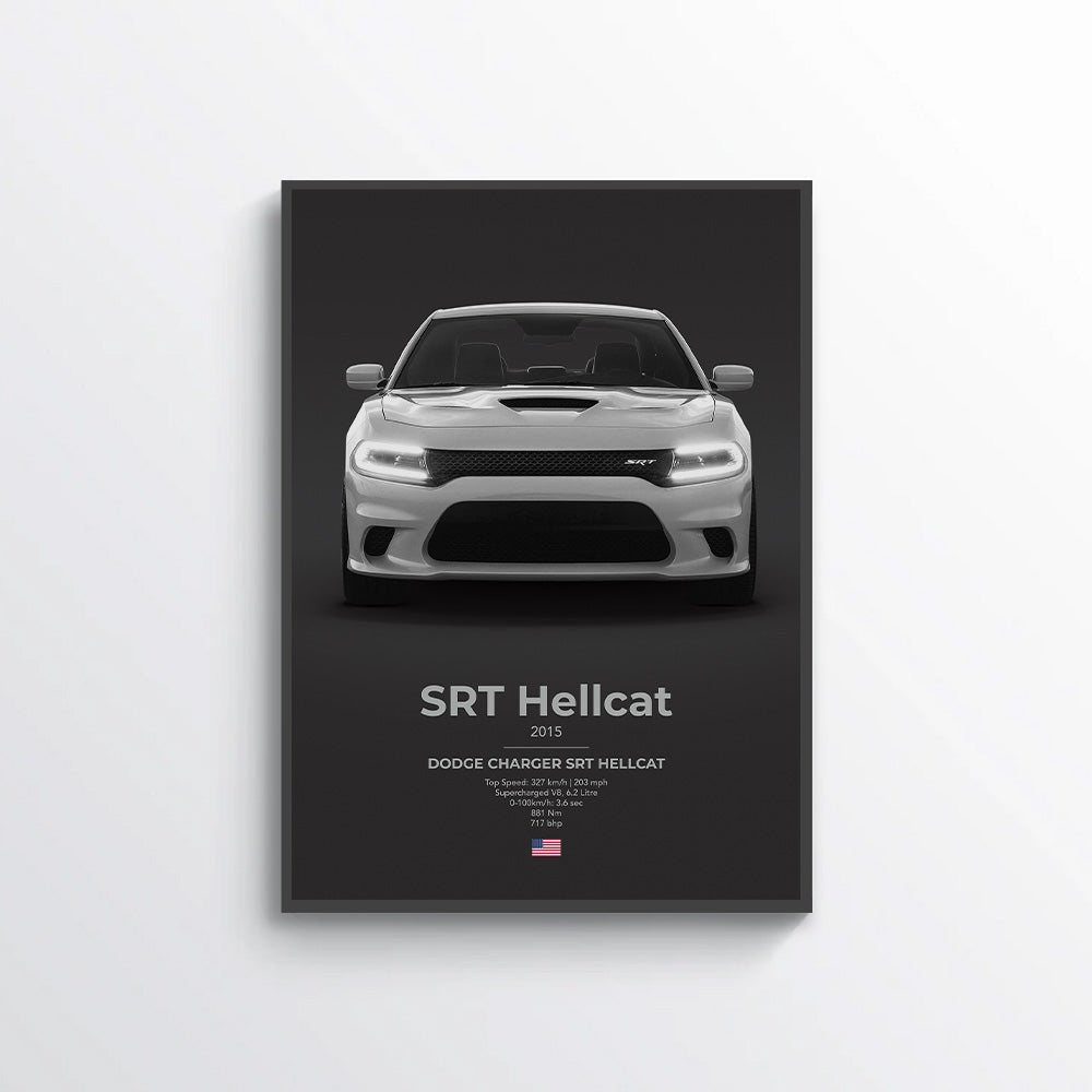 Dodge Charger SRT Hellcat Poster - car - artistry