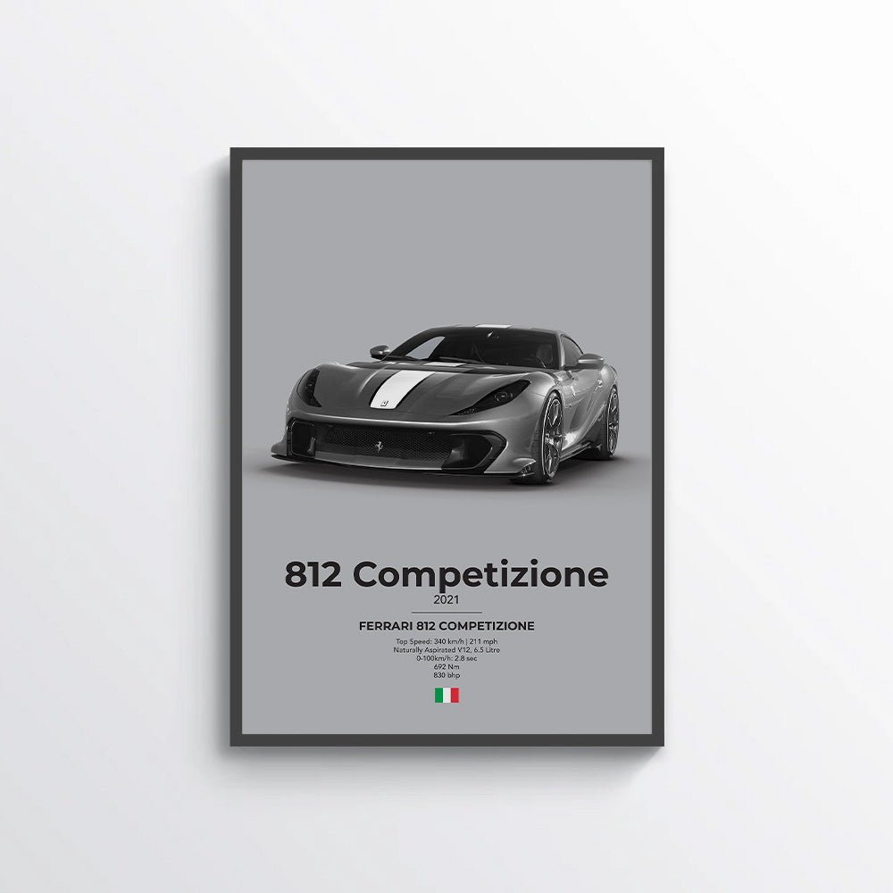 Ferrari 812 Competizione Poster - car - artistry