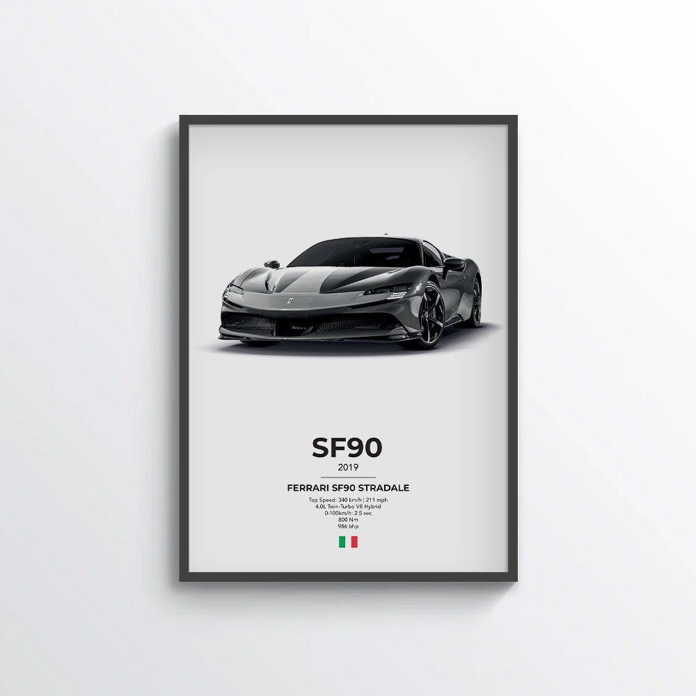 Ferrari SF90 Stradale Poster - car - artistry