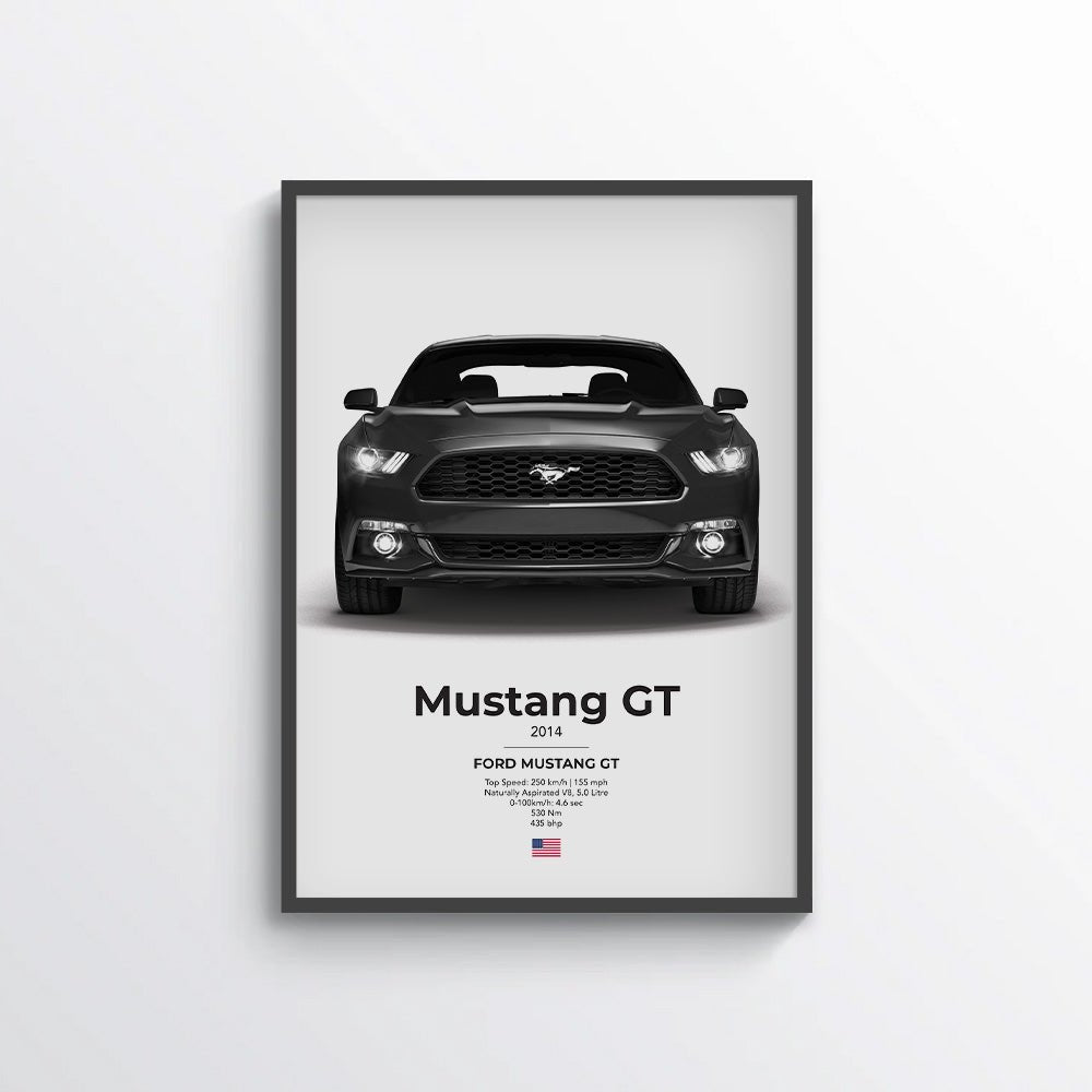 Ford Mustang GT Poster - car - artistry