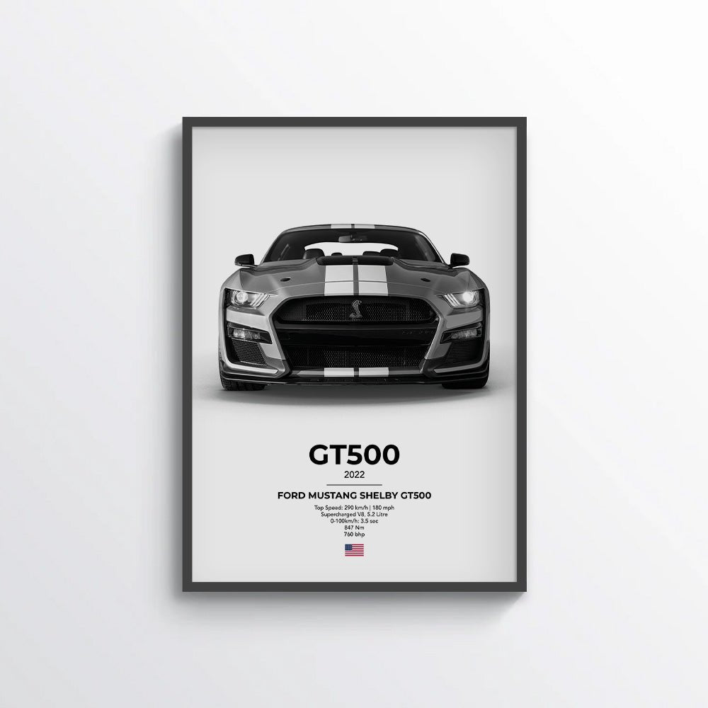 Ford Mustang Shelby GT500 Poster - car - artistry
