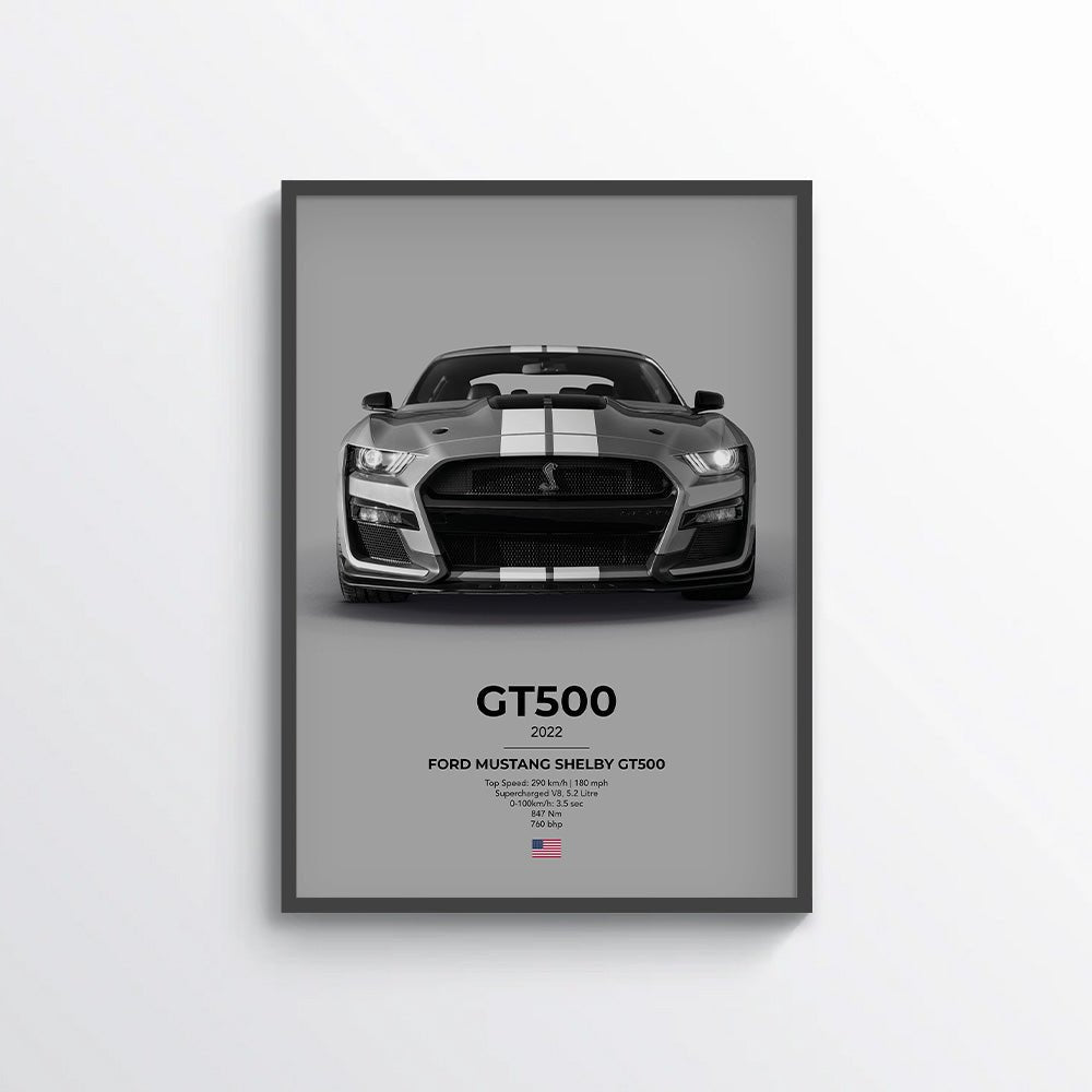 Ford Mustang Shelby GT500 Poster - car - artistry
