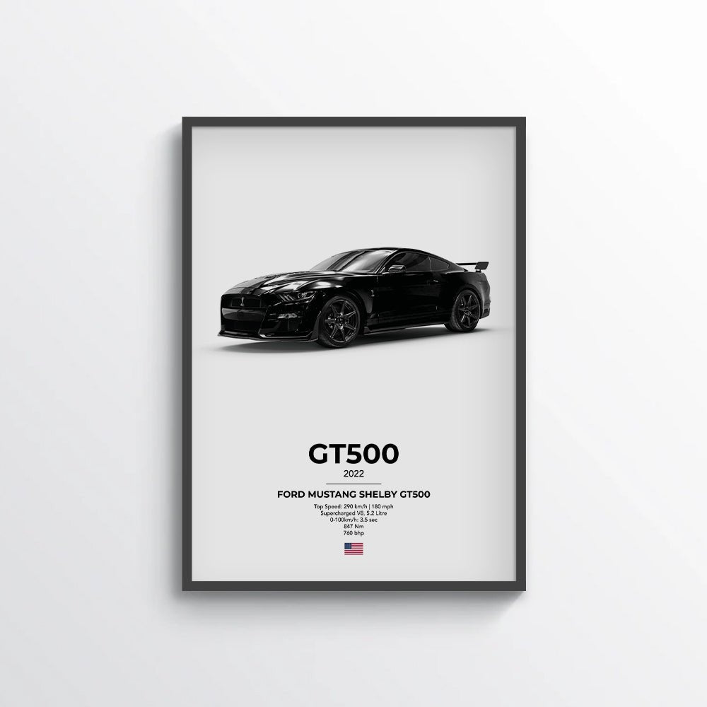 Ford Mustang Shelby GT500 Poster - car - artistry