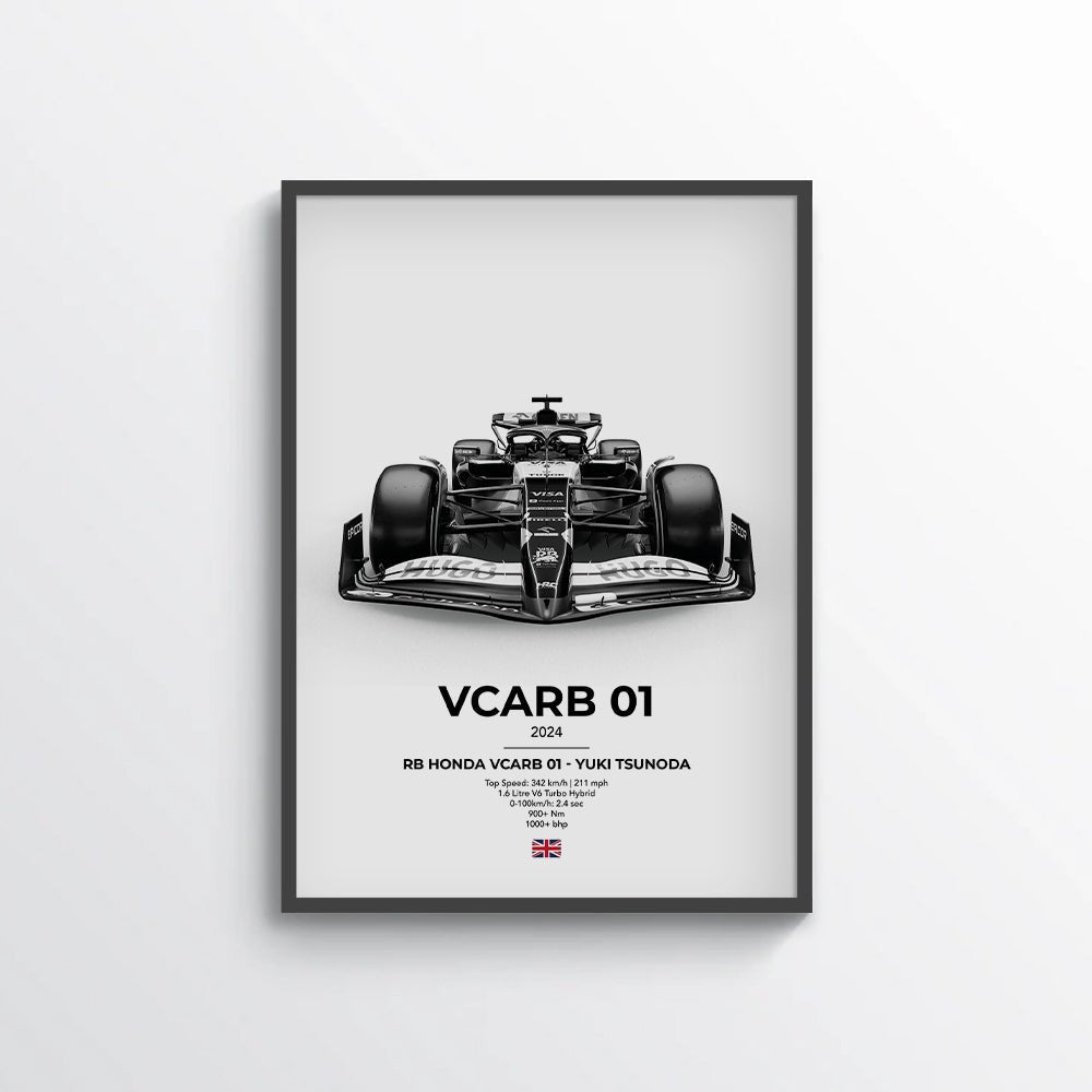 Formula 1 RB Honda VCARB 01 - Yuki Tsunoda Poster - car - artistry