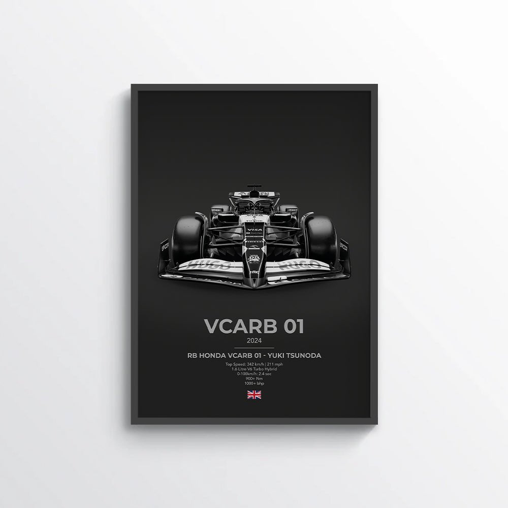 Formula 1 RB Honda VCARB 01 - Yuki Tsunoda Poster - car - artistry