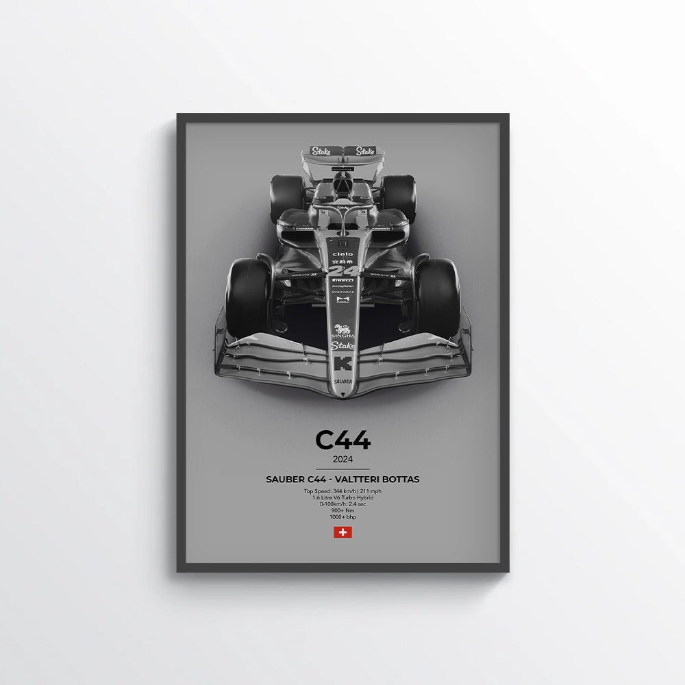 Formula 1 Sauber C44 - Valtteri Bottas Poster - car - artistry