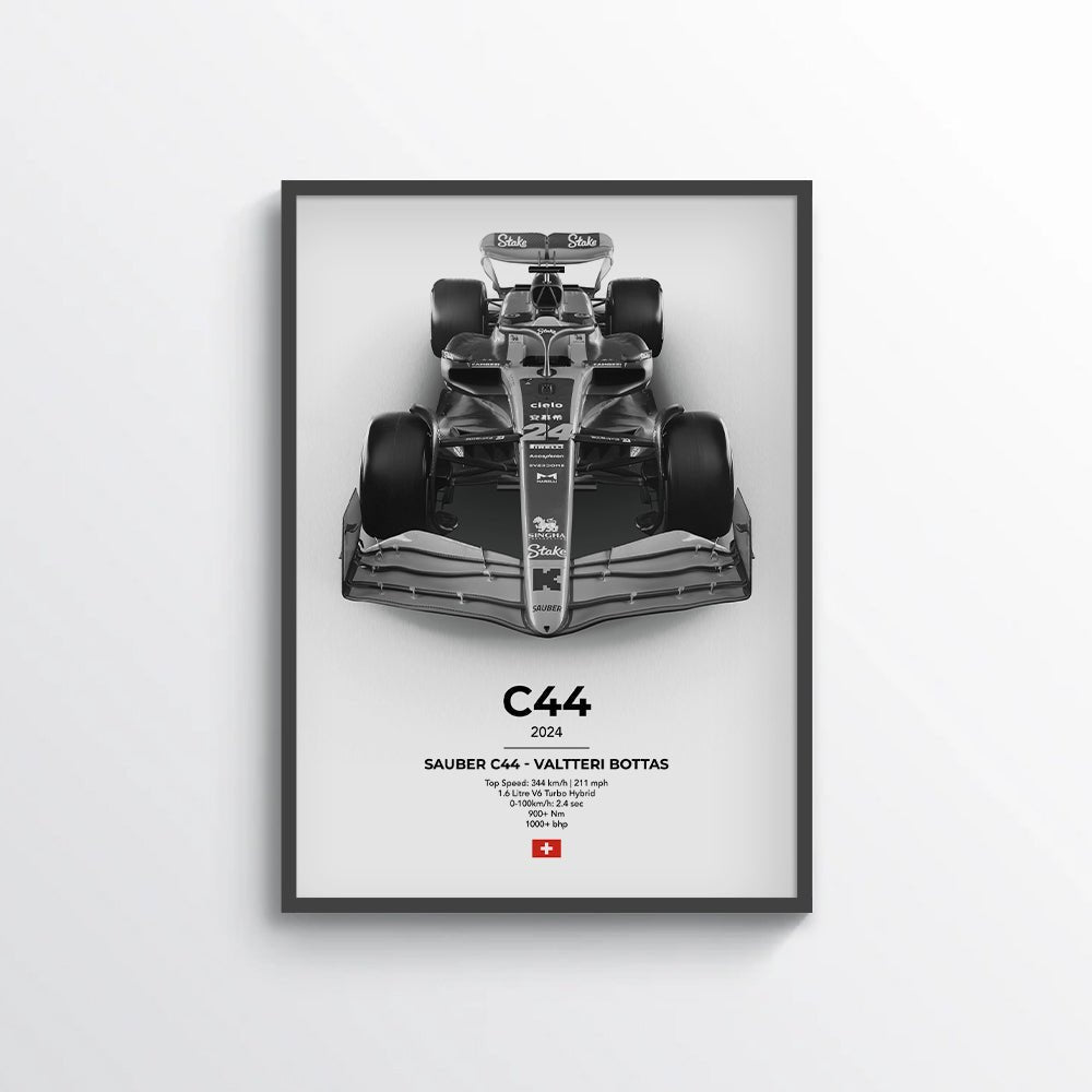 Formula 1 Sauber C44 - Valtteri Bottas Poster - car - artistry