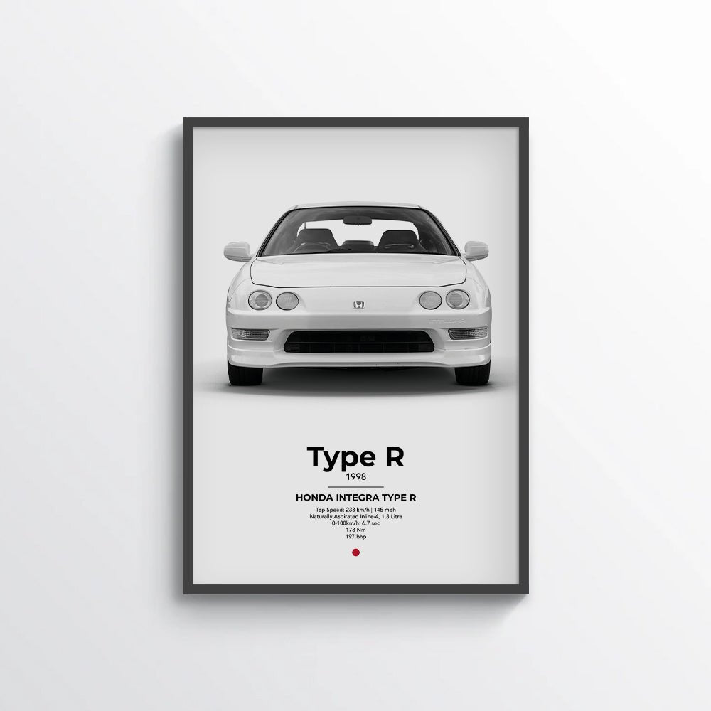 Honda Integra Type R Poster - car - artistry