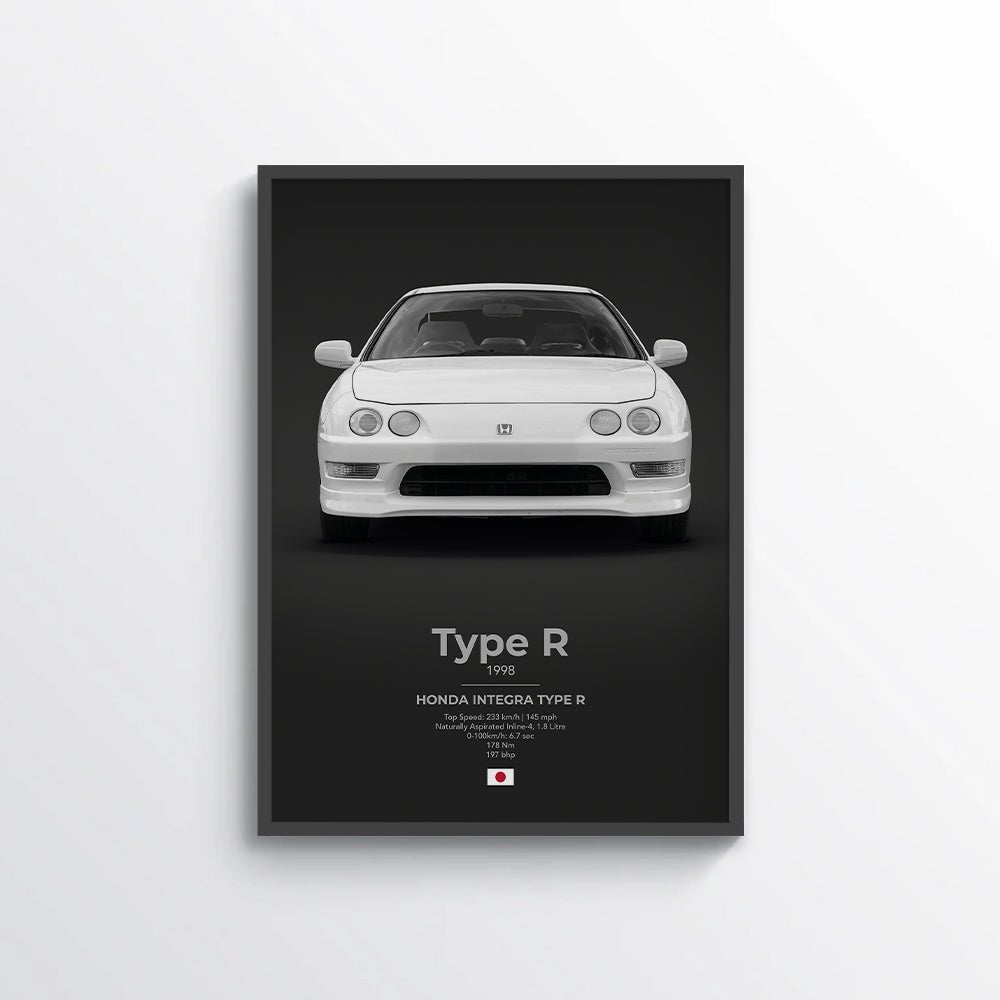Honda Integra Type R Poster - car - artistry