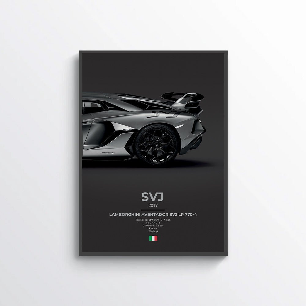 Lamborghini Aventador SVJ LP 770 - 4 Poster - car - artistry