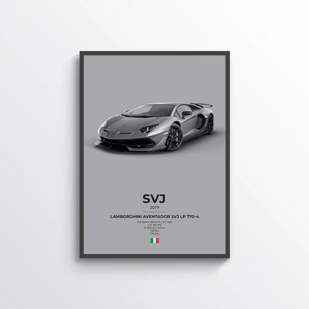 Lamborghini Aventador SVJ LP 770 - 4 Poster - car - artistry