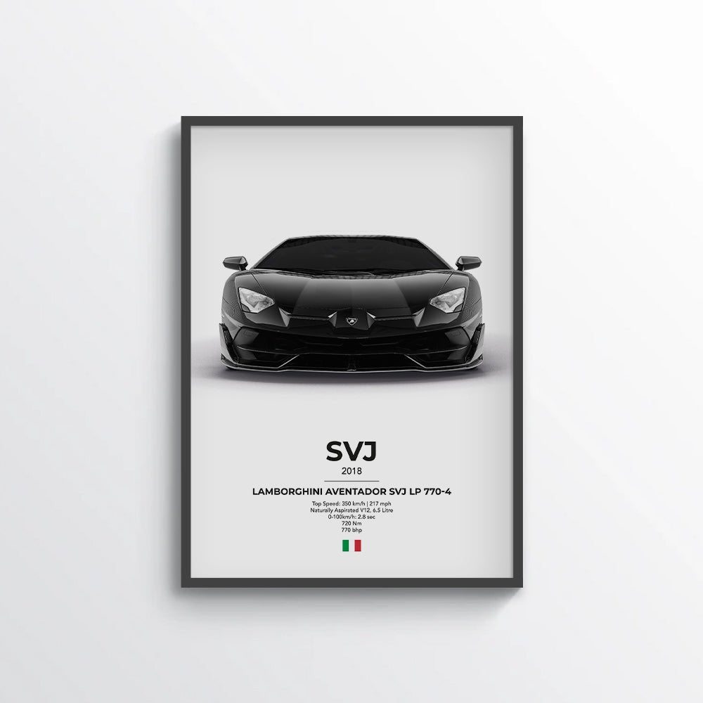 Lamborghini Aventador SVJ LP770 - 4 Poster - car - artistry