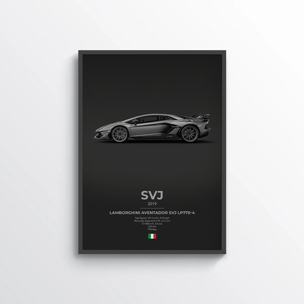 Lamborghini Aventador SVJ LP770 - 4 Poster - car - artistry