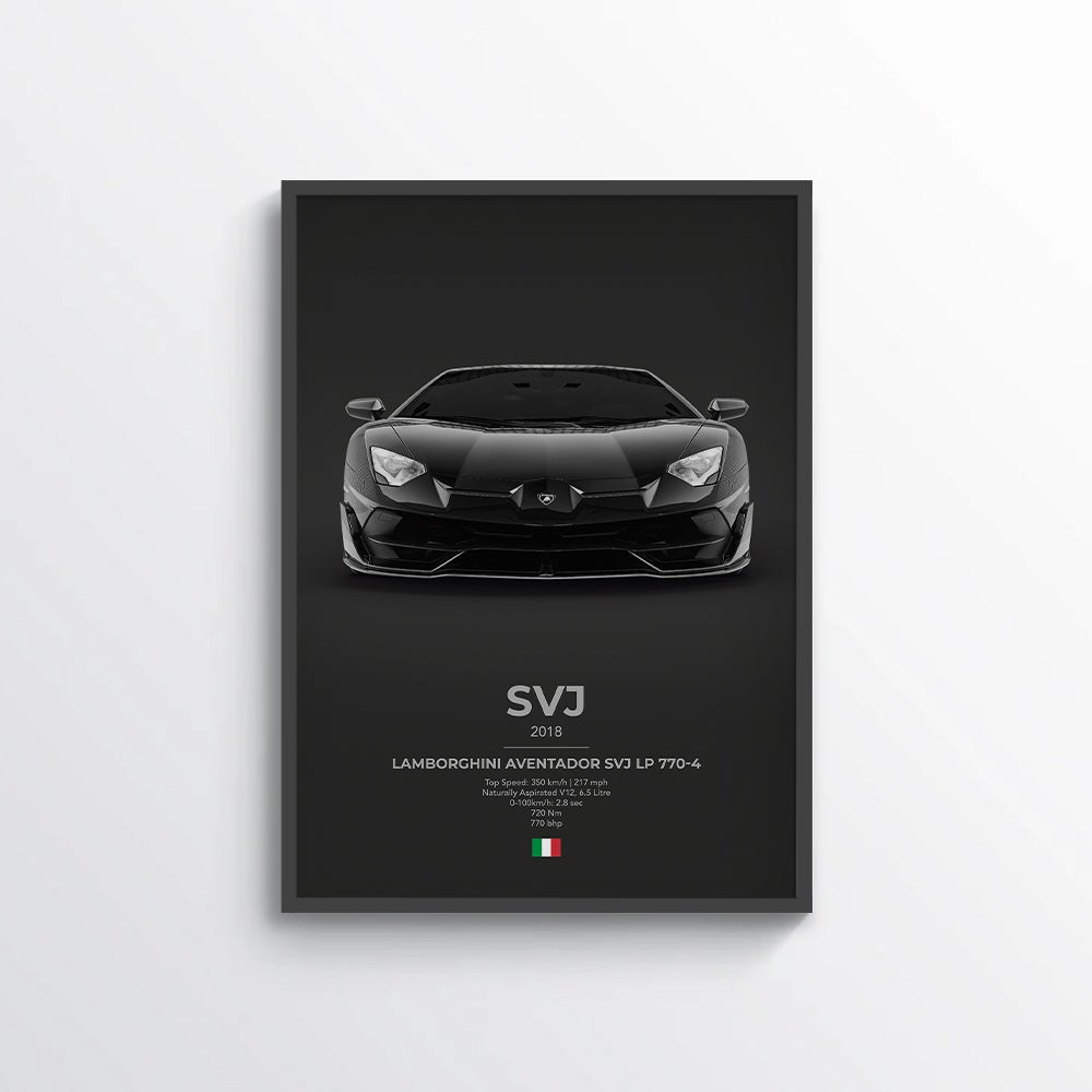 Lamborghini Aventador SVJ LP770 - 4 Poster - car - artistry