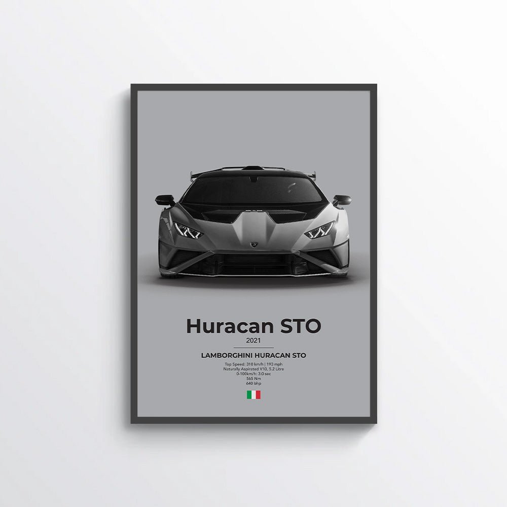 Lamborghini Huracan STO LP 640 - 2 Poster - car - artistry
