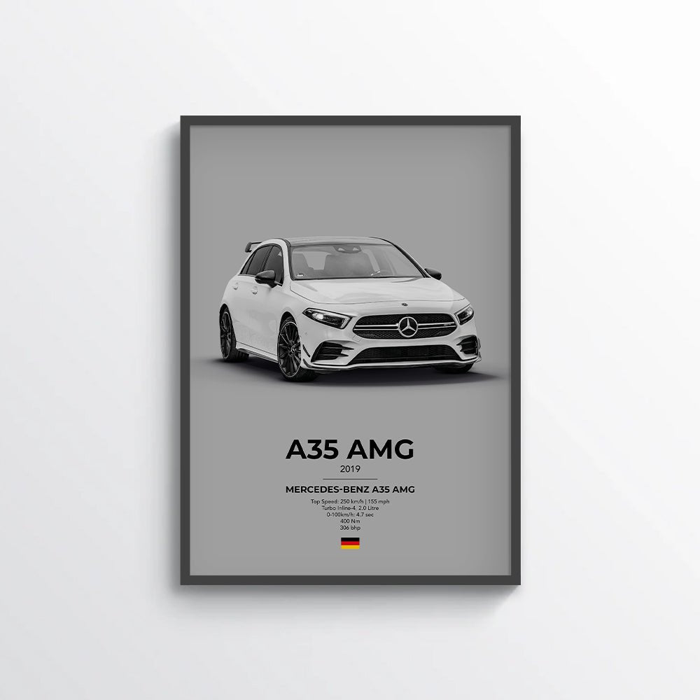 Mercedes A35 AMG Poster - car - artistry