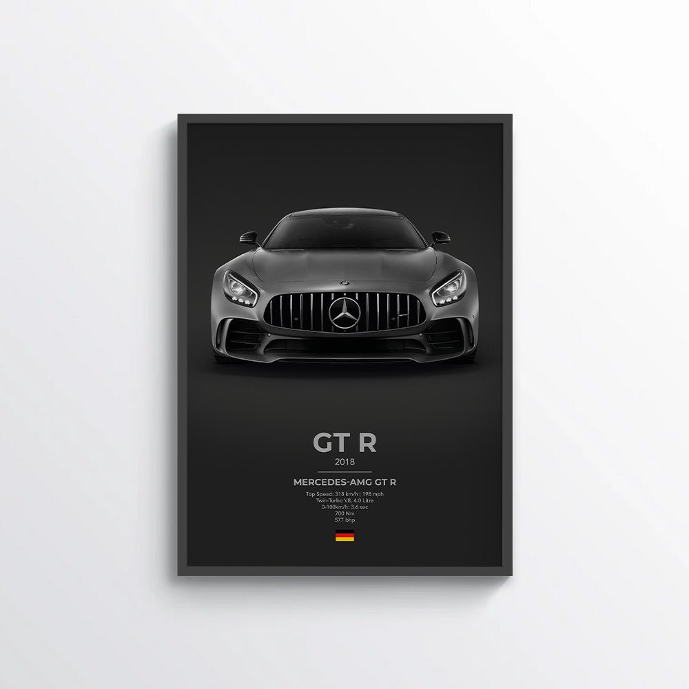 Mercedes AMG GT - R Poster - car - artistry