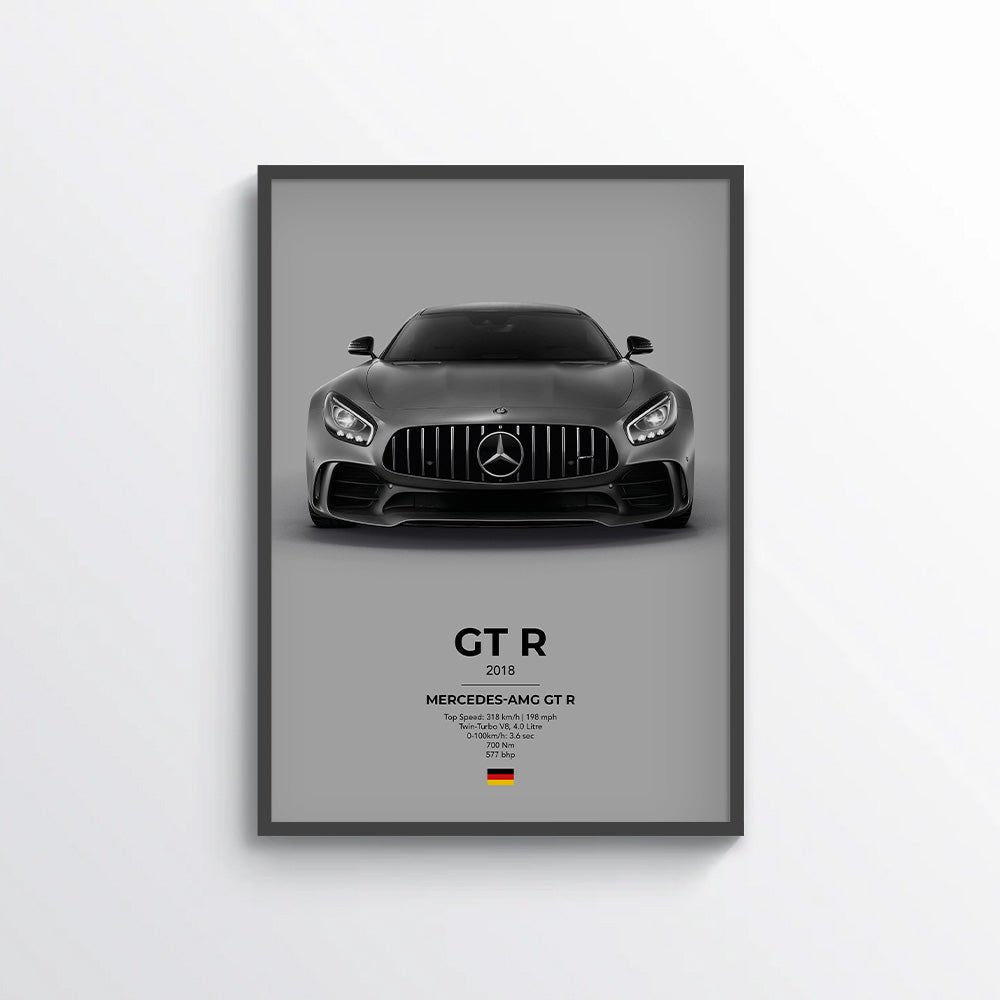 Mercedes AMG GT - R Poster - car - artistry