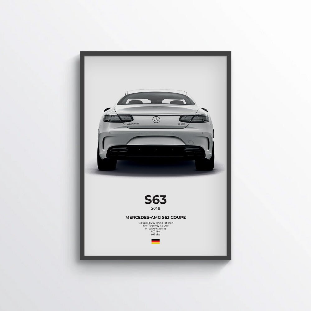 Mercedes AMG S63 Coupe Poster - car - artistry