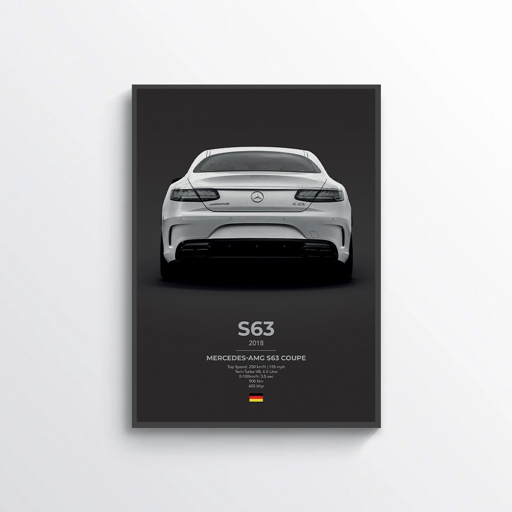 Mercedes AMG S63 Coupe Poster - car - artistry