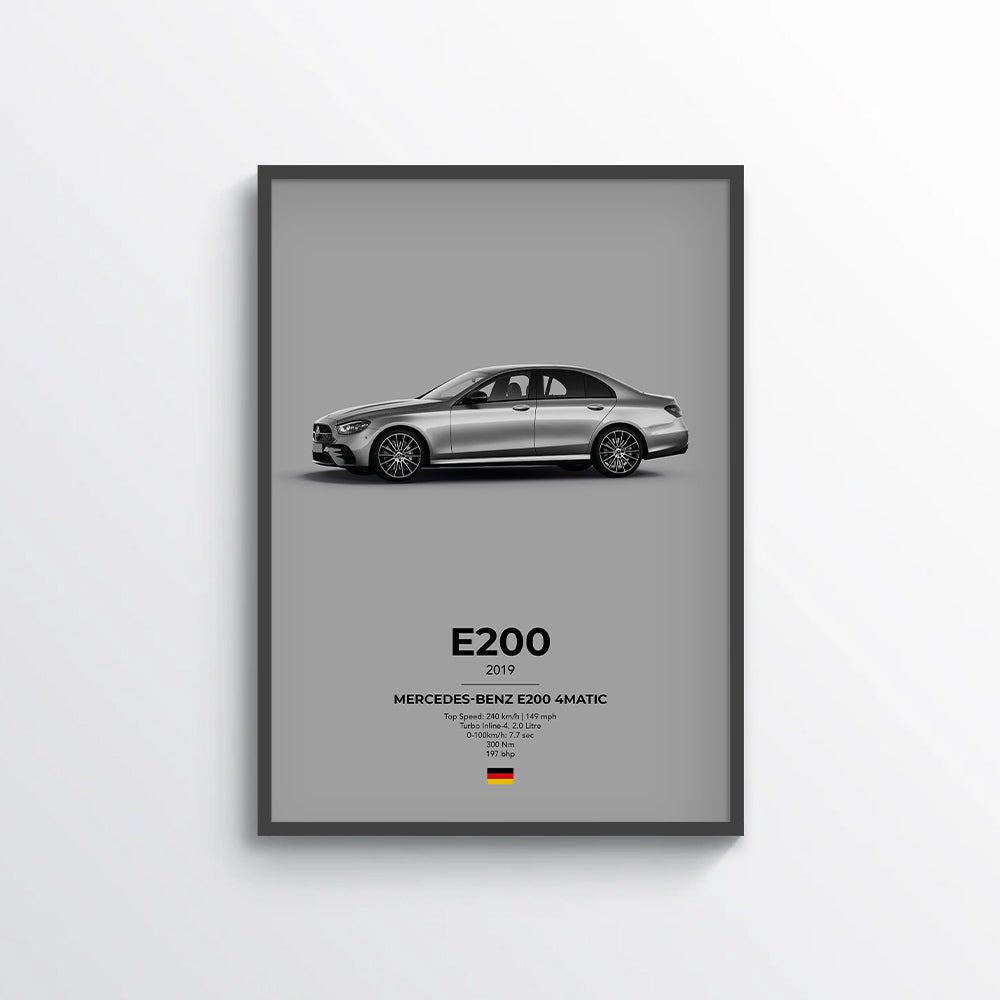 Mercedes E200 4Matic Poster - car - artistry