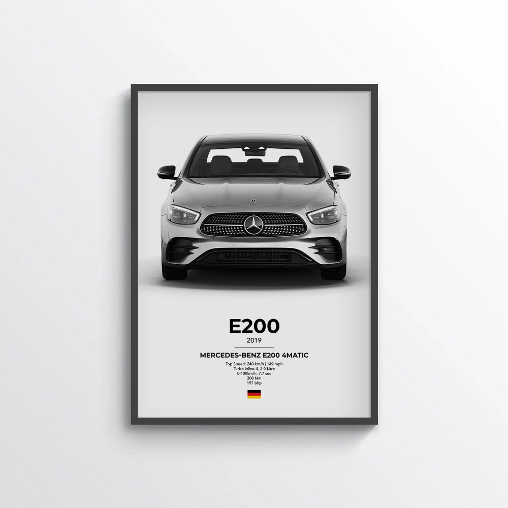 Mercedes E200 4Matic Poster - car - artistry