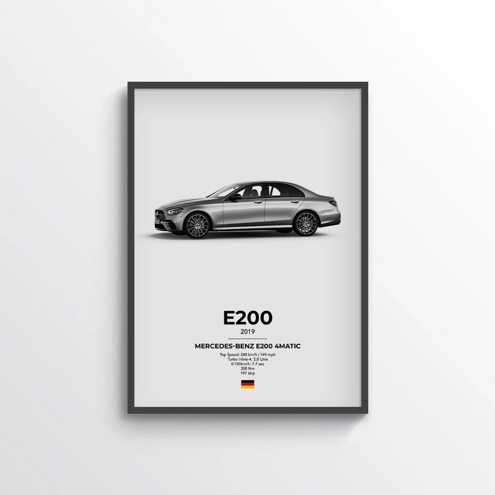 Mercedes E200 4Matic Poster - car - artistry